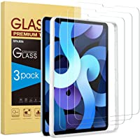 SPARIN Protector de Pantalla Compatible con iPad Air 4 y iPad Pro 11 2020- 2018- (3 Piezas) Cristal Templado con marco…